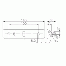 Відповідна частина замка борта причепа Winterhoff BV 40-А (1860079)