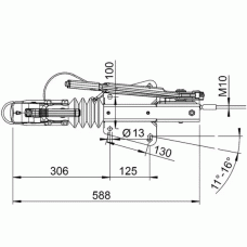 Гальмо накату AL-KO 60 S-2 450-750 кг монтаж зверху АК161 (1251910)