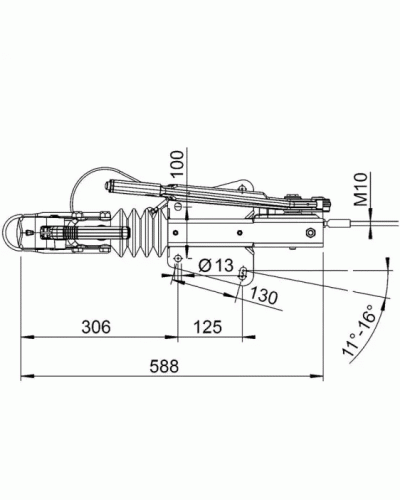 Гальмо накату AL-KO 60 S-2 450-750 кг монтаж зверху АК161 (1251910)