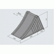 Упор противідкатний причепа AL-KO UK46ST 360х160х190 мм 5000 кг (244374)