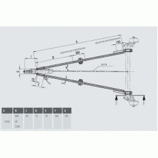 Дишло AL-KO 251Т V-образне трикутне 2500 мм 2800 кг (249386)