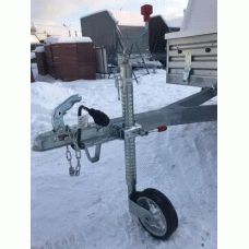 Опорне колесо причепа AL-KO d48 мм з захистом від ковзання довжина 640 мм сталевий диск 300 кг (1223614)