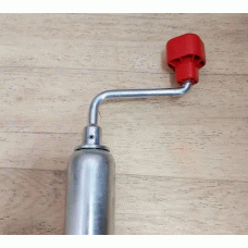 Опорне колесо причепа AL-KO d48 мм довжина 580 мм сталевий диск з пневмошиною 200 кг (1222438)