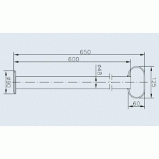Опорная стойка для прицепа Winterhoff RSR 48-600 d48 мм длина 600 мм 150 кг (1860860)