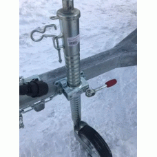 Опорне колесо причепа AL-KO d48 мм з захистом від ковзання довжина 640 мм сталевий диск 300 кг (1223614)