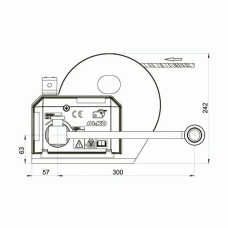 Лебідка причепа AL-KO Optima 1201A Plus ручна без троса та фала 1150 кг (1730018)