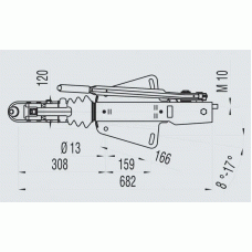 Гальмо накату AL-KO 161S 950-1600 кг V-подібний AK 161 (1251912)