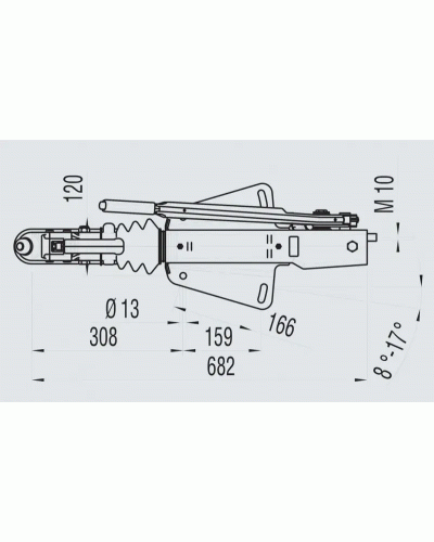 Гальмо накату AL-KO 161S 950-1600 кг V-подібний AK 161 (1251912)