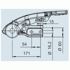 Зчіпний пристрій AL-KO AKS 3504+Safety Ball стабілізатор з замком 3500 кг (1225761)