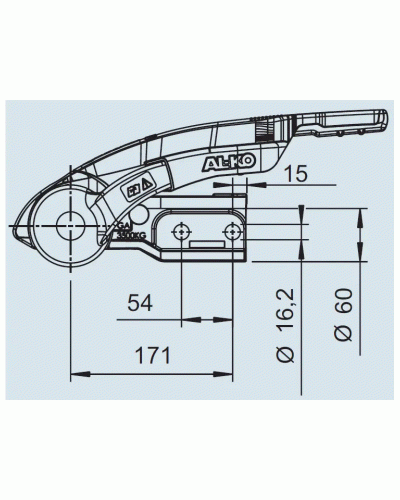 Зчіпний пристрій AL-KO AKS 3504+Safety Ball стабілізатор з замком 3500 кг (1225761)