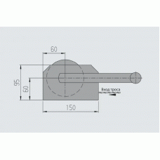Лебідка причепа AL-KO 250 BASIC ручна з тросом 6 м 250 кг (1210211)