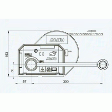 Лебідка причепа AL-KO Optima 901 Plus ручна без троса та фала 900 кг (1730014)