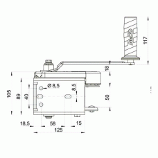 Лебідка причепа AL-KO Optima 351A Plus ручна з тросом 15 м 350 кг (1730001)