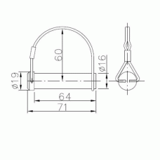 Палець петлі борта причепа Winterhoff BSCH 10-17-В (1860091)