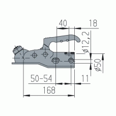 Зчіпний пристрій AL-KO АК160 дишло діаметр 50 мм 1600 кг (1225068)