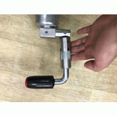 Опорне колесо причепа AL-KO d73 мм автоматичне довжина 900 мм сталевий диск 800 кг (1366155)