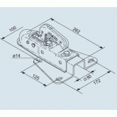 Зчіпний пристрій AL-KO V75-AK7 під V-подібне дишло 750 кг (202602)