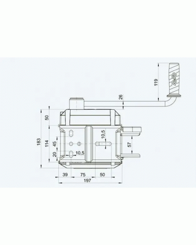 Лебідка причепа AL-KO Optima 901 Plus ручна без троса та фала 900 кг (1730014)