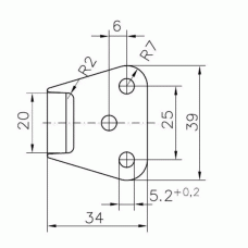 Відповідна частина замка борта причепа Winterhoff BVSG 60-A 2шт (1860087)