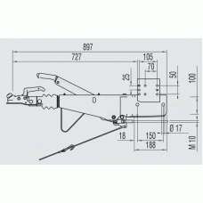 Гальмо накату AL-KO 161S 950-1600 кг інерційне (100 мм) (1251906)