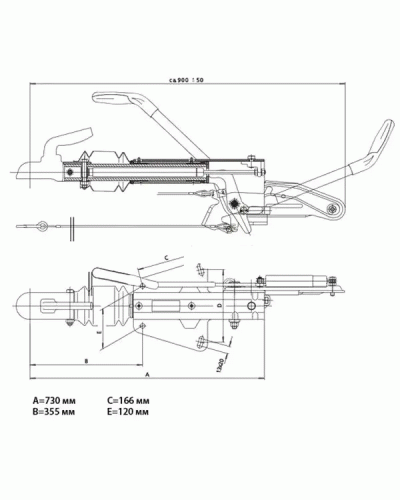 Гальмо накату AL-KO V 351ZA 2000-3500 кг AK351 (242800)