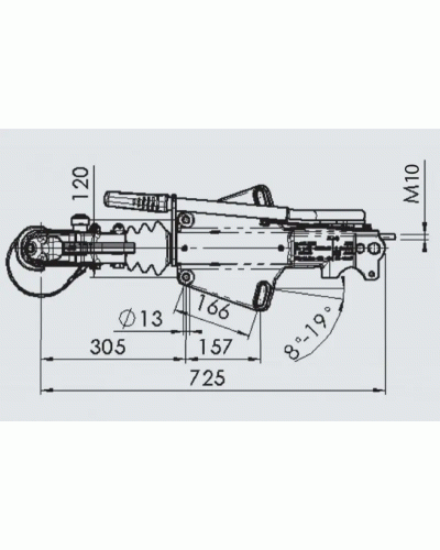 Гальмо накату AE Profi V 3000 1600-3000 кг AK301 (1224121)