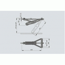 Опорная стойка для прицепа AL-KO винтовая 1000 кг (267265)