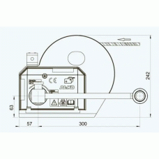 Лебідка причепа AL-KO Optima 1201A Plus ручна з тросом 12,5 м 1150 кг (1730019)