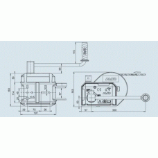 Лебідка причепа AL-KO Optima 901A Plus ручна без троса 900 кг (1730014)