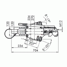 Гальмо накату AE Profi 3500 2000-3500 кг без зчіпного пристрою (1224140)