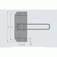 Кронштейн - тримач противідкатного упору AL-KO UK36 металевий (244376)