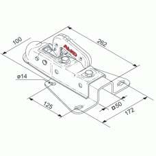 Зчіпний пристрій AL-KO V75-AK7 під V-подібне дишло 750 кг (202602)