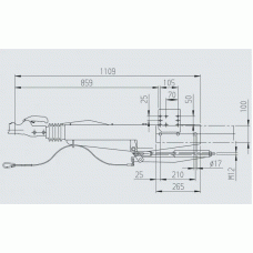 Гальмо накату AL-KO 2,8 VB/1-C 2500-3500 кг інерційне АК351 (1251581)