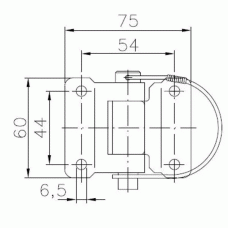 Петля борта причепа Winterhoff BSCH 30-5 довжина 75 мм (1860145)