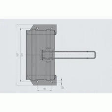 Кронштейн - тримач противідкатного упору AL-KO UK53 металевий (244378)