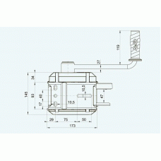 Лебідка причепа AL-KO Optima 501 Plus ручна з тросом 10 м 500 кг (1730004)