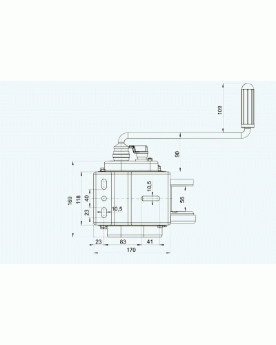 Лебідка причепа AL-KO 900A Basic ручна з фалом 7 м 900 кг (1225303)