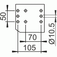 Гальмо накату AL-KO 251 VB-2 Optima регульоване по висоті 1425-2700кг 1650 мм (20059306)