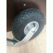 Опорне колесо причепа AL-KO d48 мм довжина 580 мм сталевий диск з пневмошиною 200 кг (1222438)