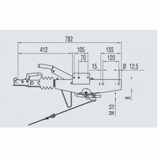 Гальмо накату AL-KO 90S-3 700-1000 кг інерційне (60 мм) АК161 (1251902)