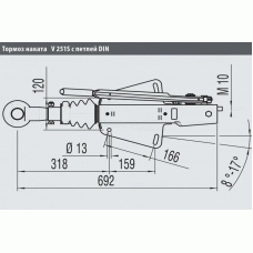 Гальмо накату AL-KO 251G 1550-3000 кг АК301 (1251097)