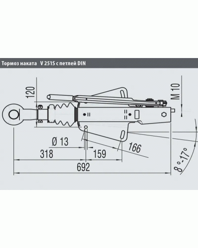 Гальмо накату AL-KO 251G 1550-3000 кг АК301 (1251097)