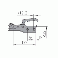 Зчіпний пристрій AL-KO АК160 дишло діаметр 35 мм 1600 кг (267311)
