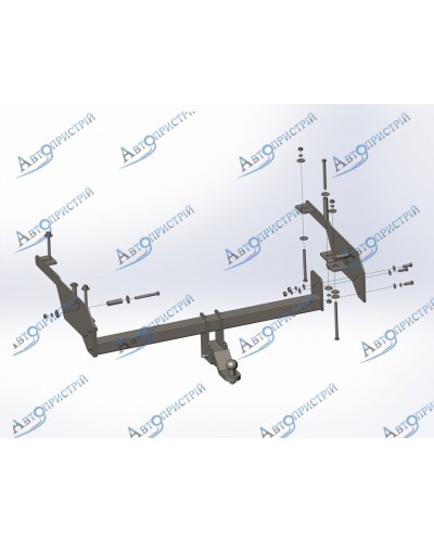 Фаркоп Ssang Yong Musso Grand (2019--) Під квадрат