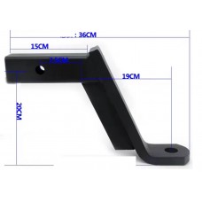 Вставка фаркопа занижена під квадрат + 20 см. Іспанія. Америкаська вставка. 50х50 мм