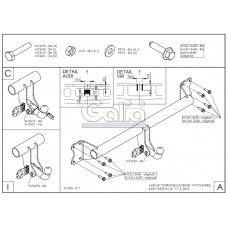 Фаркоп "Galia" Volkswagen Touareg (c 2002--) автомат