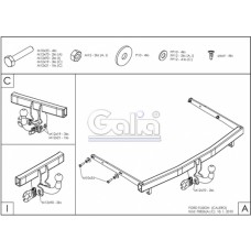 Фаркоп "Galia" FORD Fusion (з 2002--)