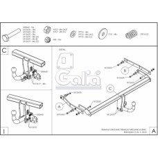 Фаркоп "Galia" Renault Grand Scenic (з 2009--)