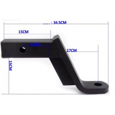 Вставка фаркопа занижена під квадрат + 15 см. Іспанія. Америкаська вставка. 50х50 мм