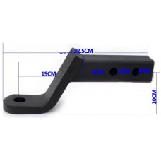 Вставка фаркопа занижена під квадрат + 10 см. Іспанія. Америкаська вставка. 50х50 мм